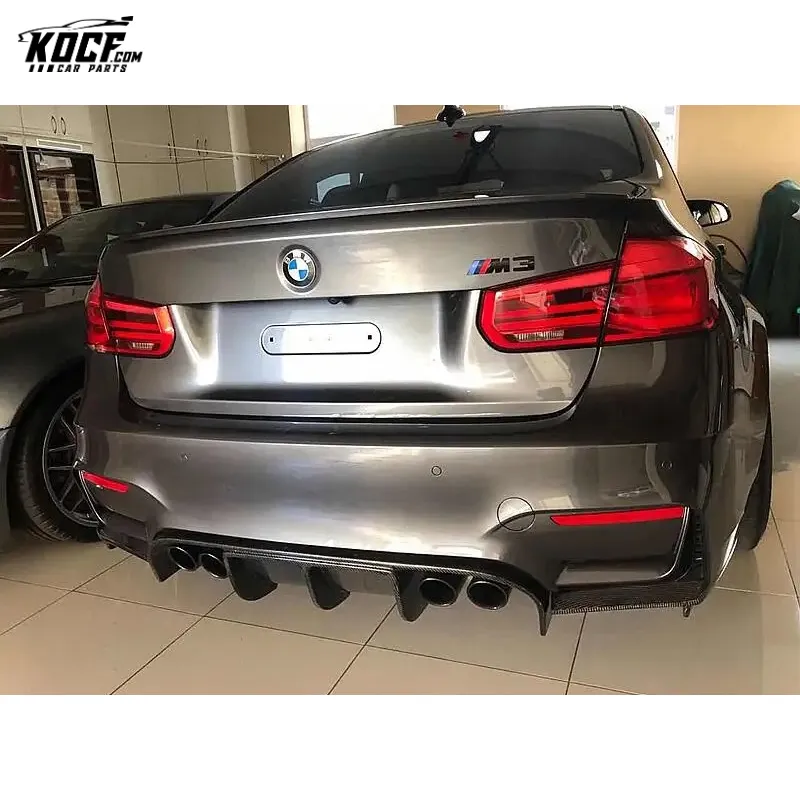 2015-2018 F80 M3 1-PC style VRS type Carbon fiber rear bumper diffuser lip spoiler for BMW F80 F82 F83 M3 M4