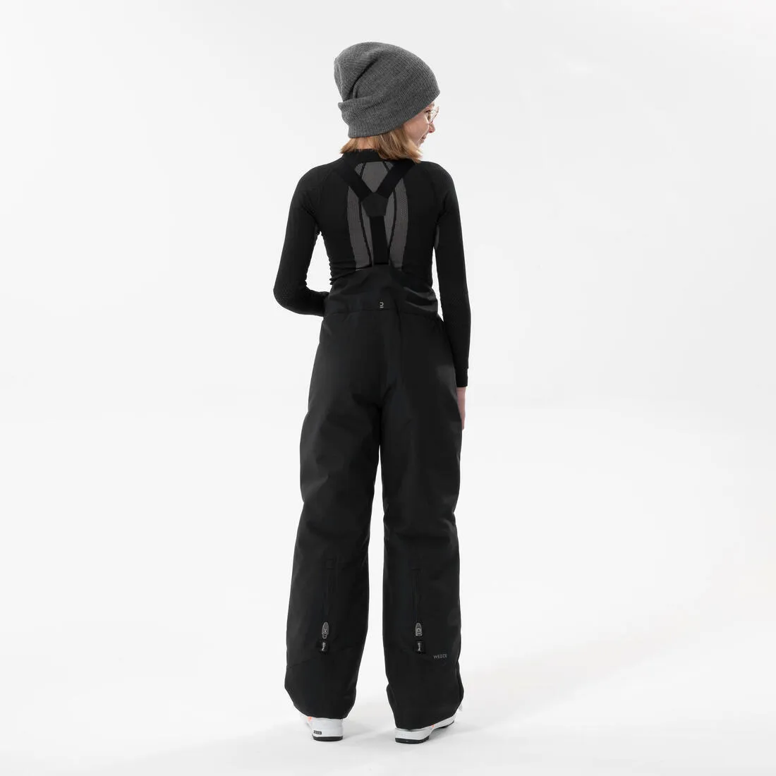 500 PNF Warm Kid's Ski Trousers - Waterproof - Black