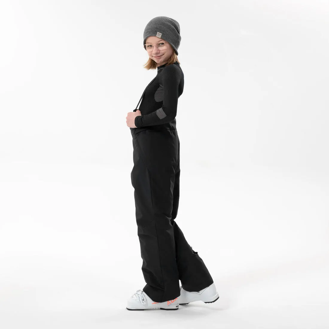 500 PNF Warm Kid's Ski Trousers - Waterproof - Black