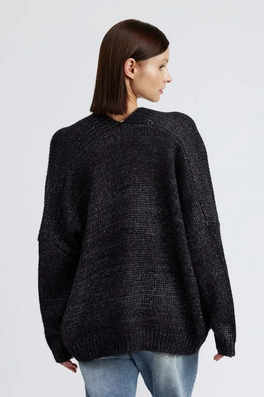 A Bit of Cozy Oversized Cardigan - Natural or Charcoal