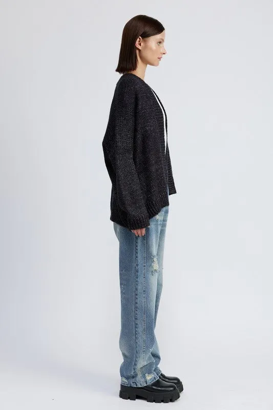 A Bit of Cozy Oversized Cardigan - Natural or Charcoal