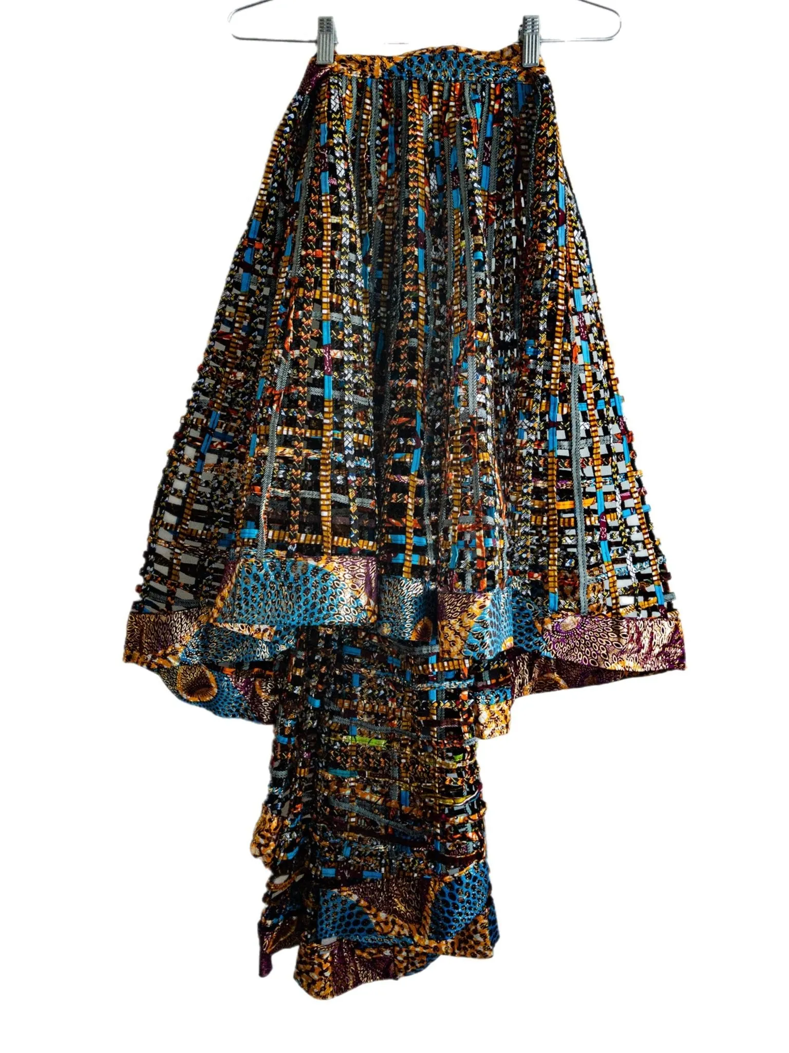 Ankara  Laced Skirt High-Low