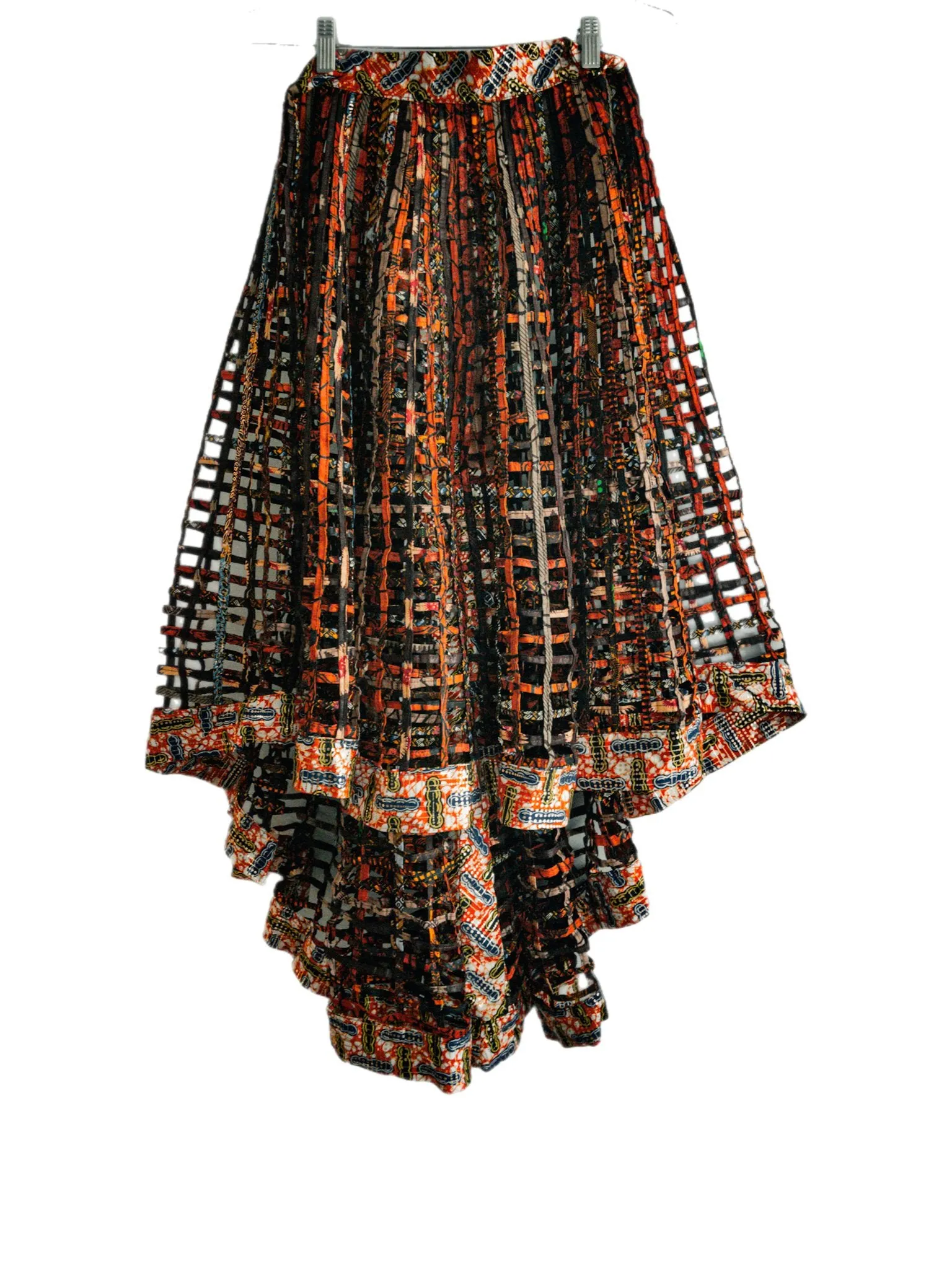 Ankara  Laced Skirt High-Low