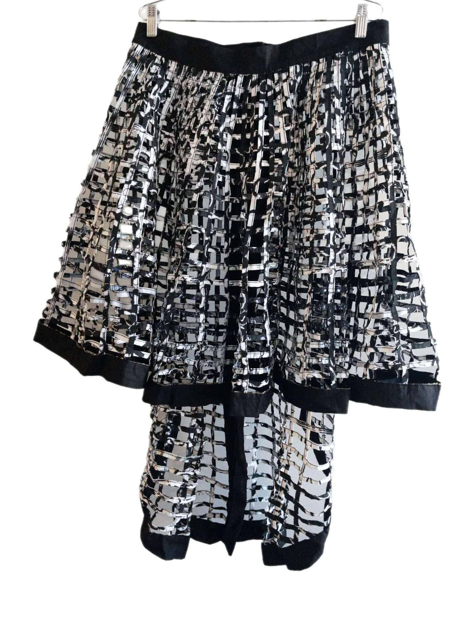 Ankara  Laced Skirt High-Low