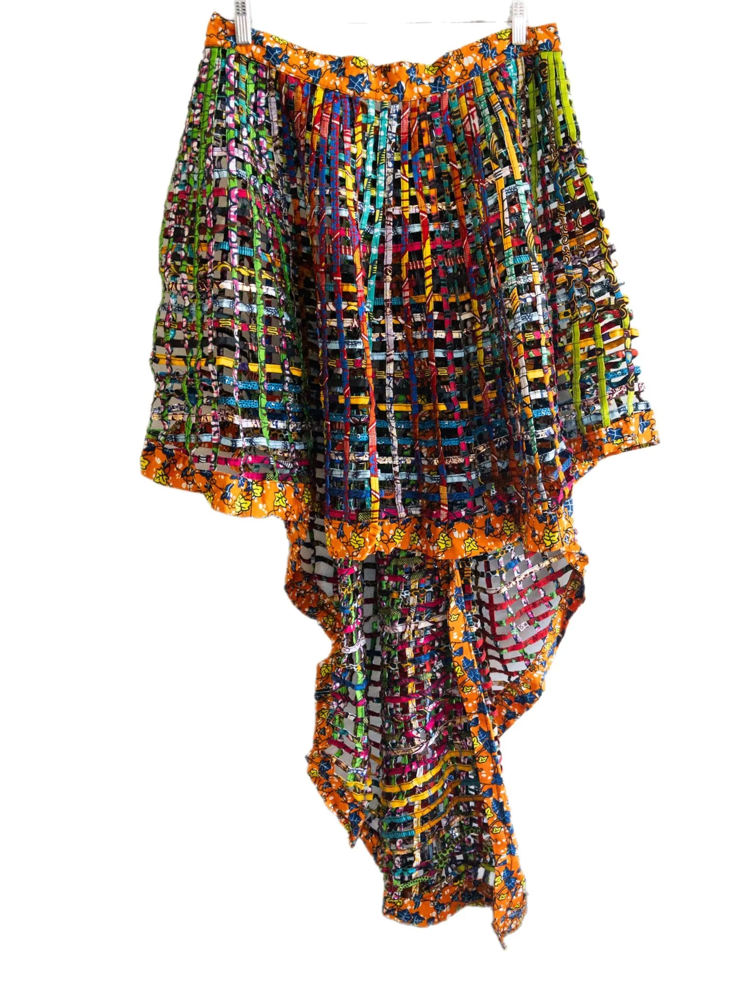 Ankara  Laced Skirt High-Low