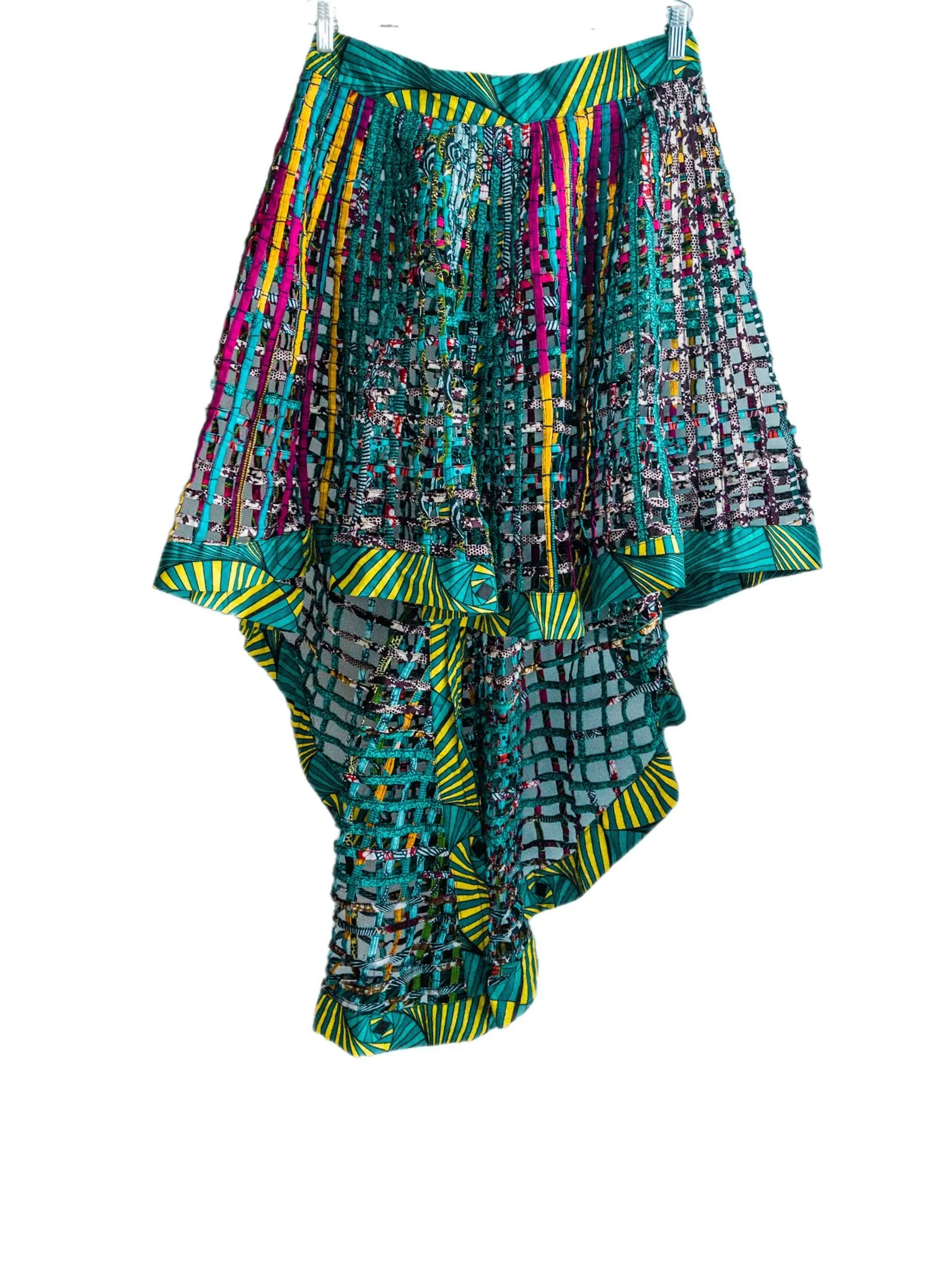 Ankara  Laced Skirt High-Low