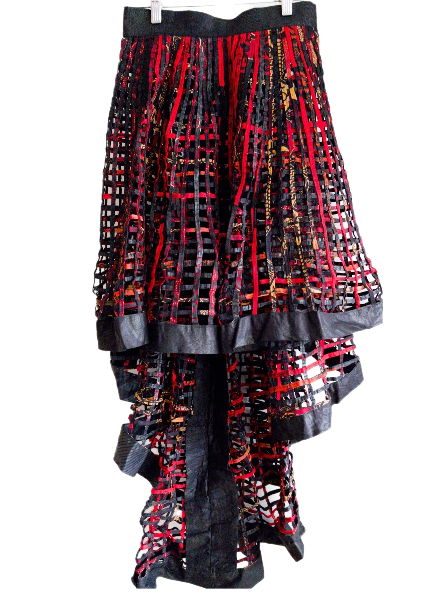 Ankara  Laced Skirt High-Low