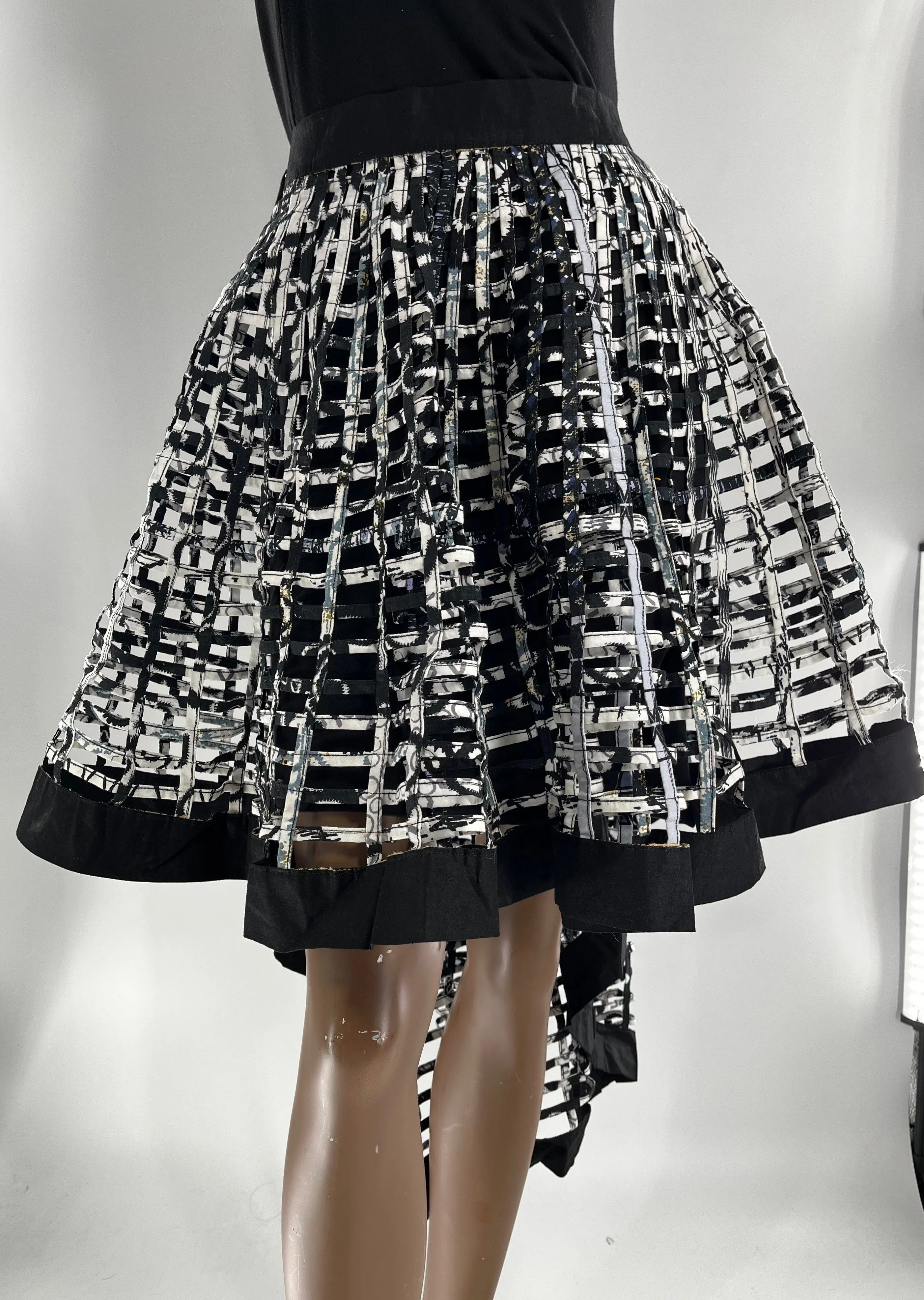 Ankara  Laced Skirt High-Low
