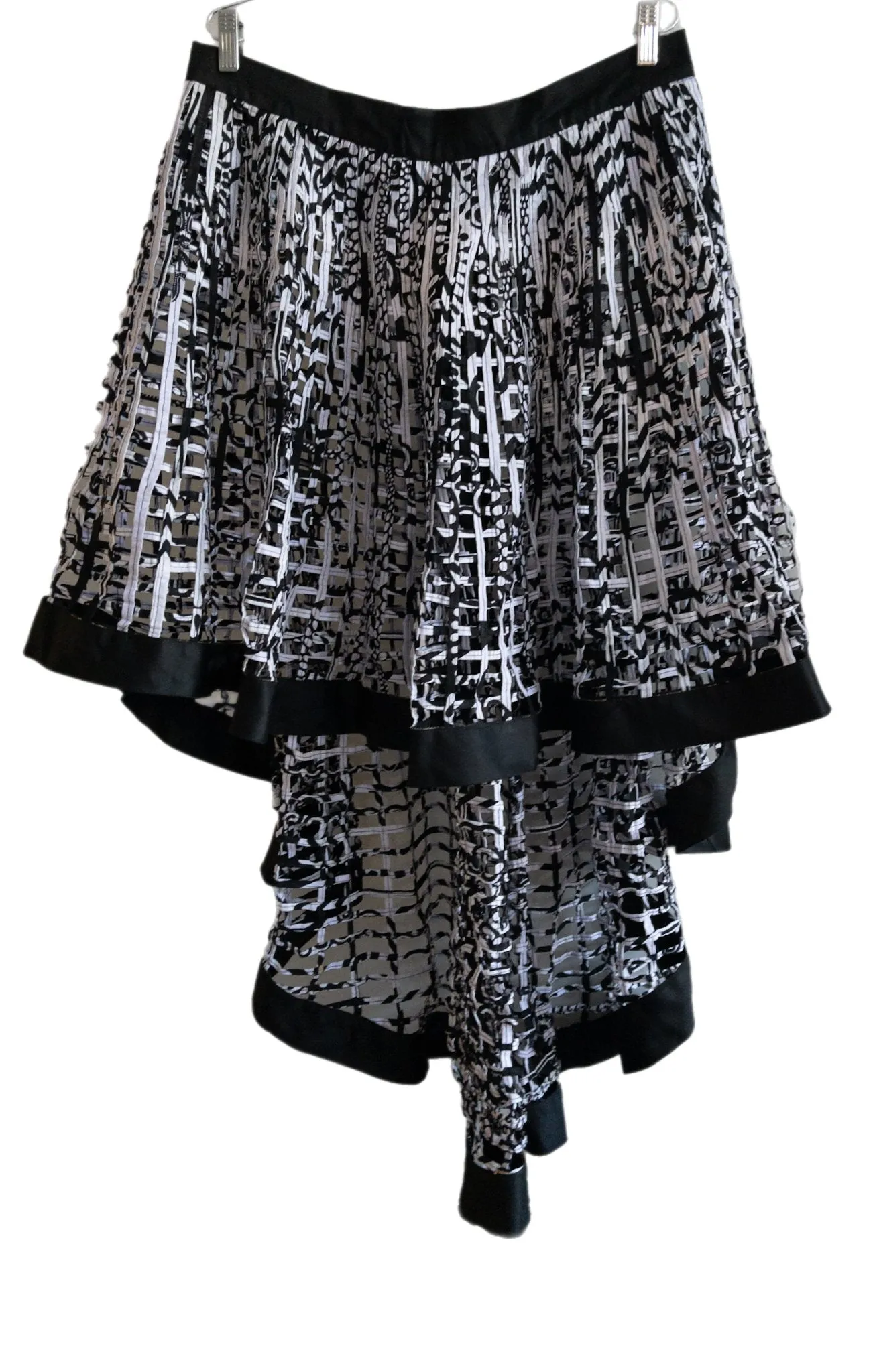 Ankara  Laced Skirt High-Low