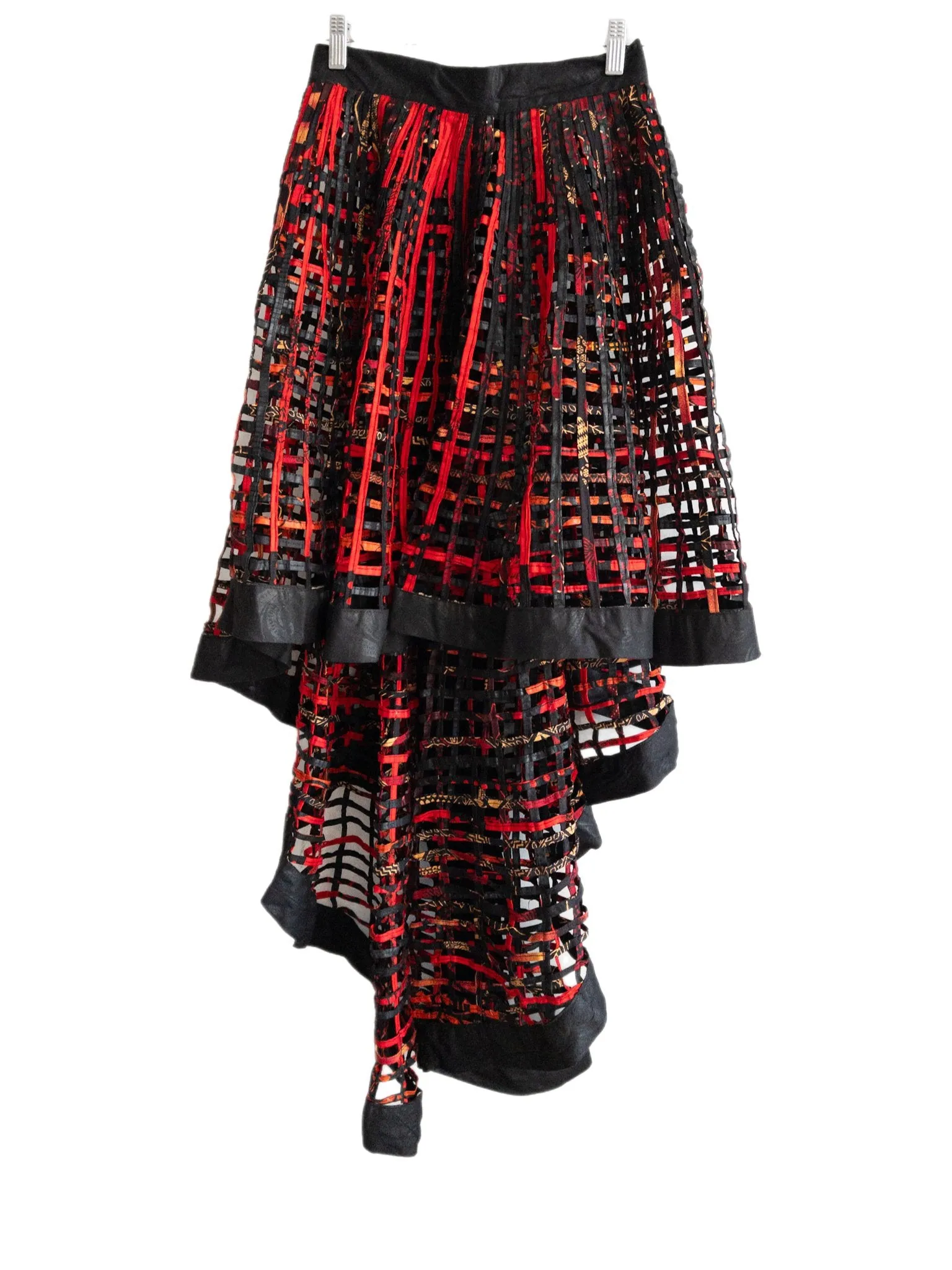 Ankara  Laced Skirt High-Low