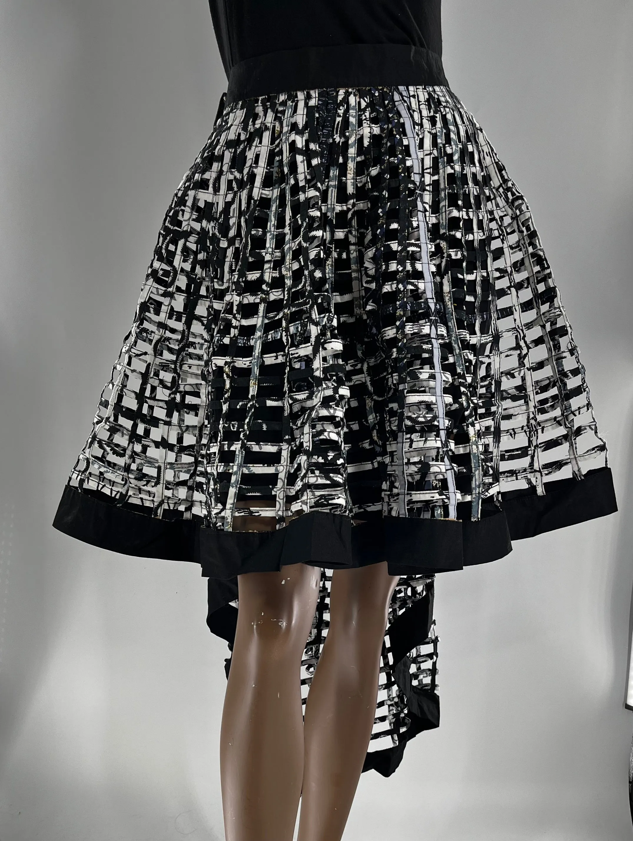 Ankara  Laced Skirt High-Low