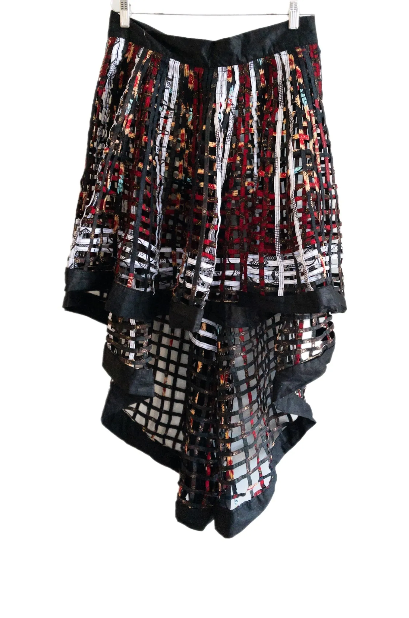 Ankara  Laced Skirt High-Low