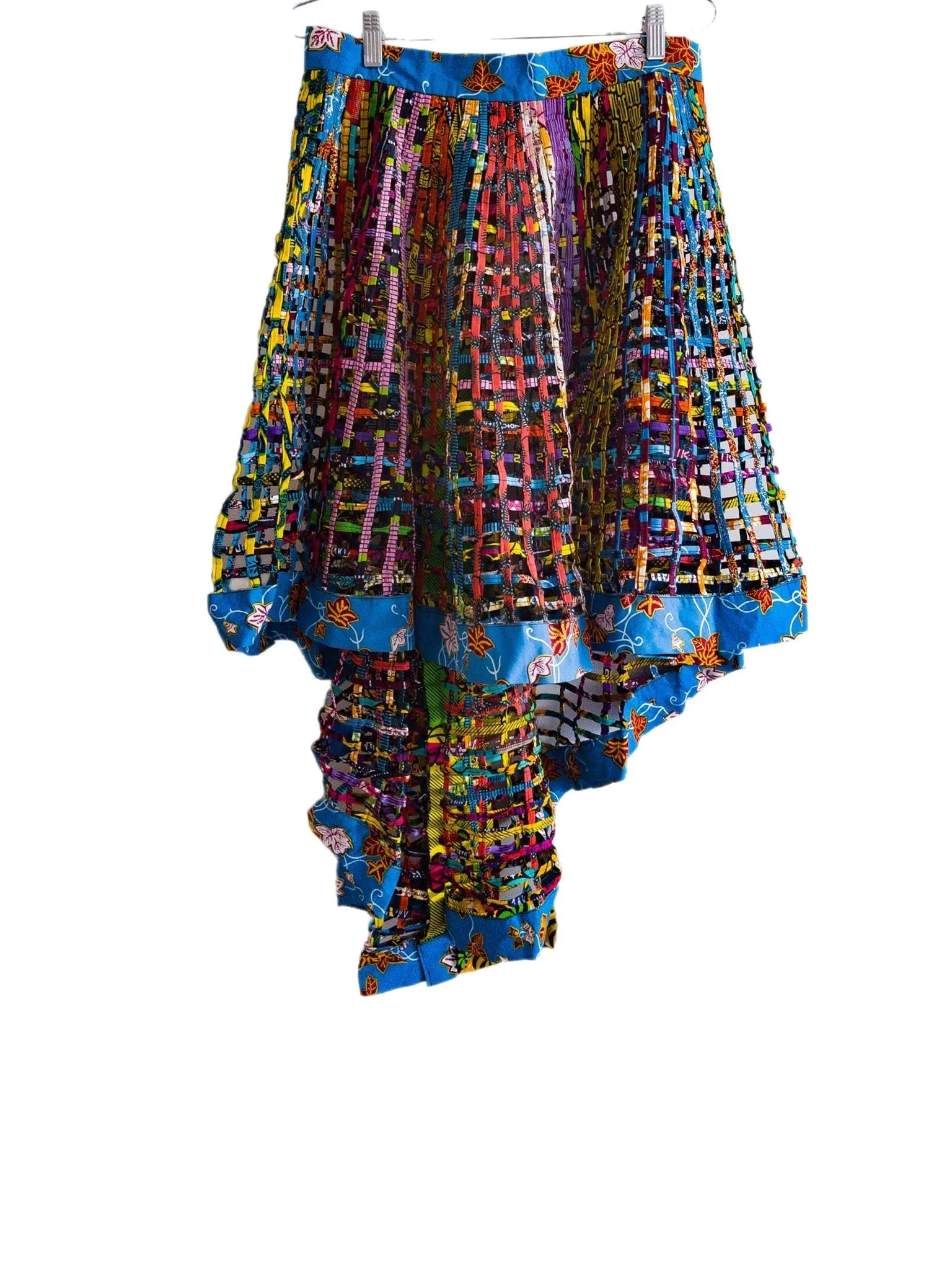 Ankara  Laced Skirt High-Low