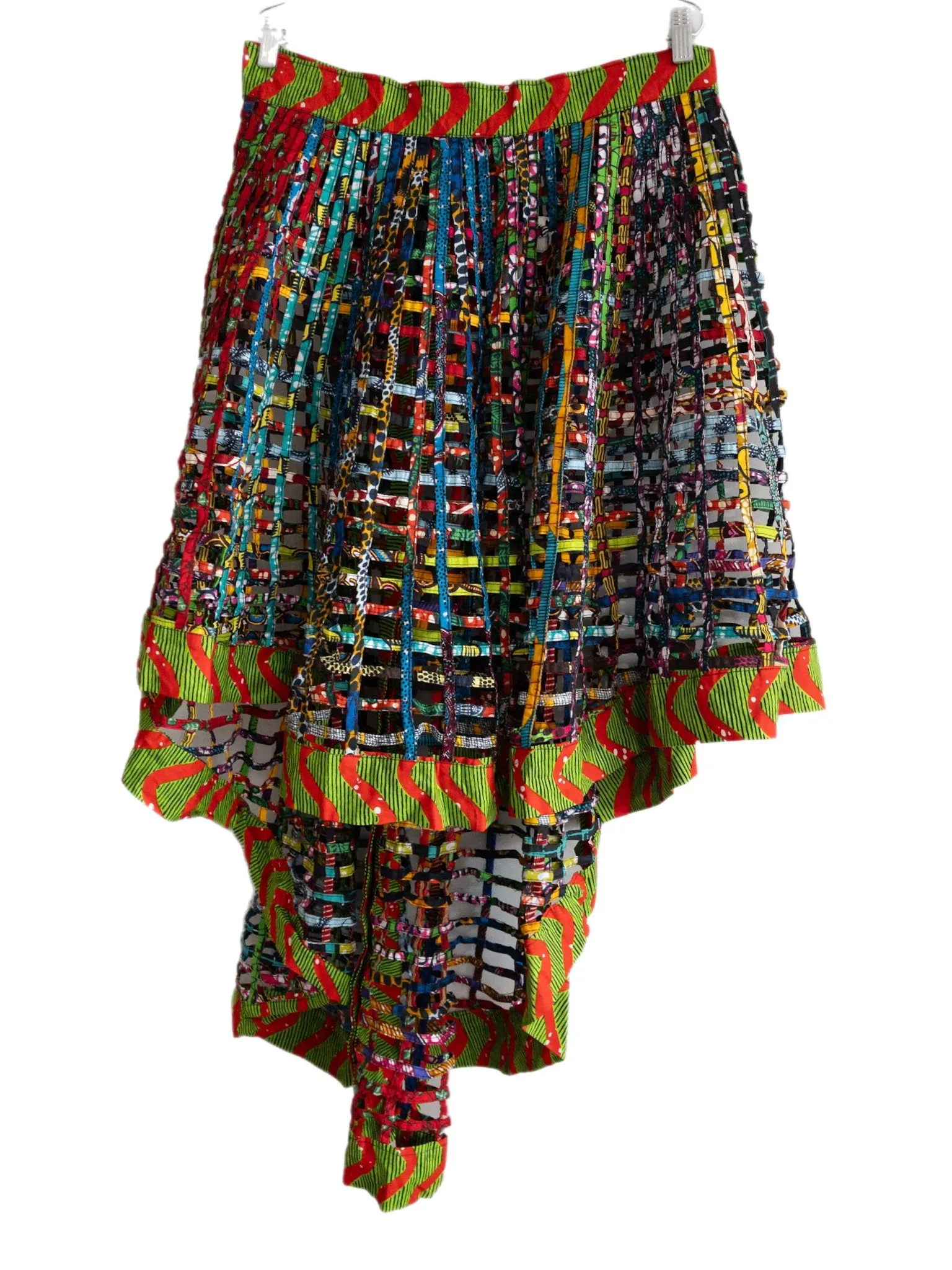 Ankara  Laced Skirt High-Low