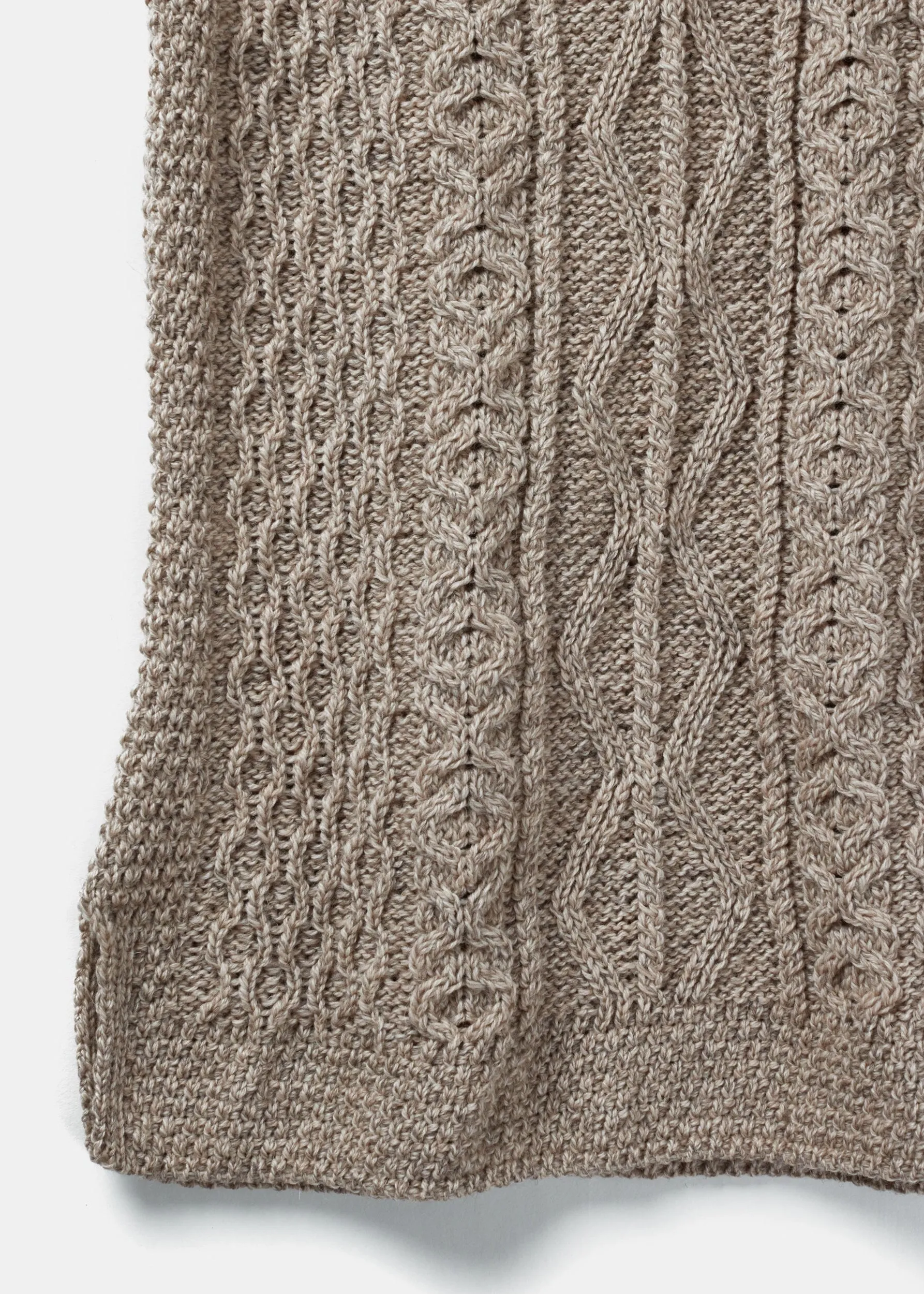 Aran Ladies Vest | Oatmeal - Clearance
