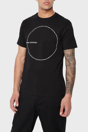 Ar.mani Mens S/S R-N T-Shirts TM-6LZTAC (Black)