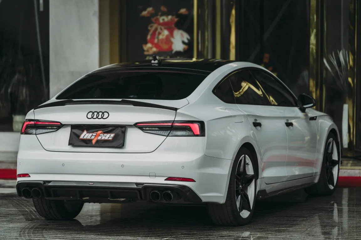BCTXE Tuning Side Skirts for Audi S5 A5 S-line B9 2017-2019 4 Door Sedan Sportback Pre-preg Carbon Fiber