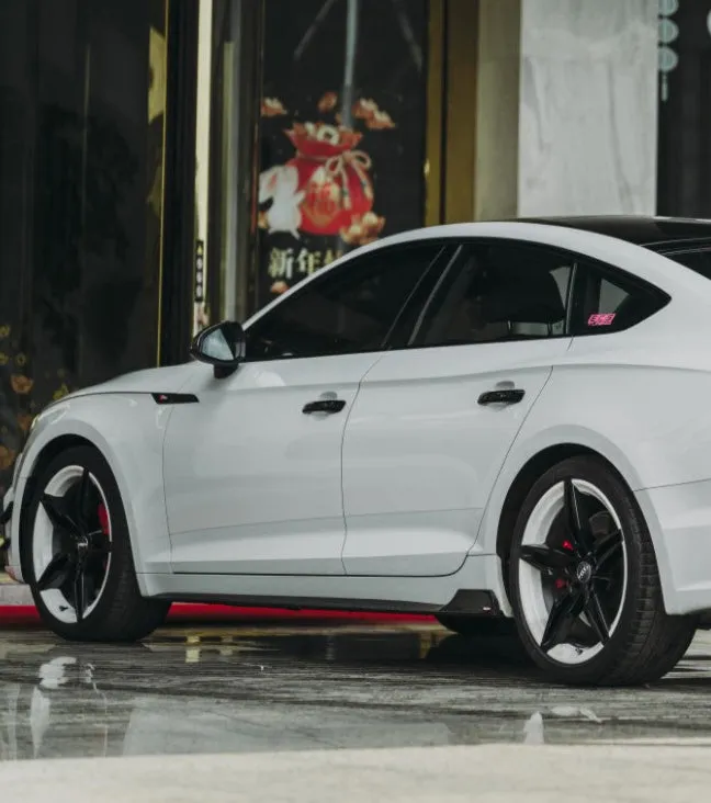BCTXE Tuning Side Skirts for Audi S5 A5 S-line B9 2017-2019 4 Door Sedan Sportback Pre-preg Carbon Fiber