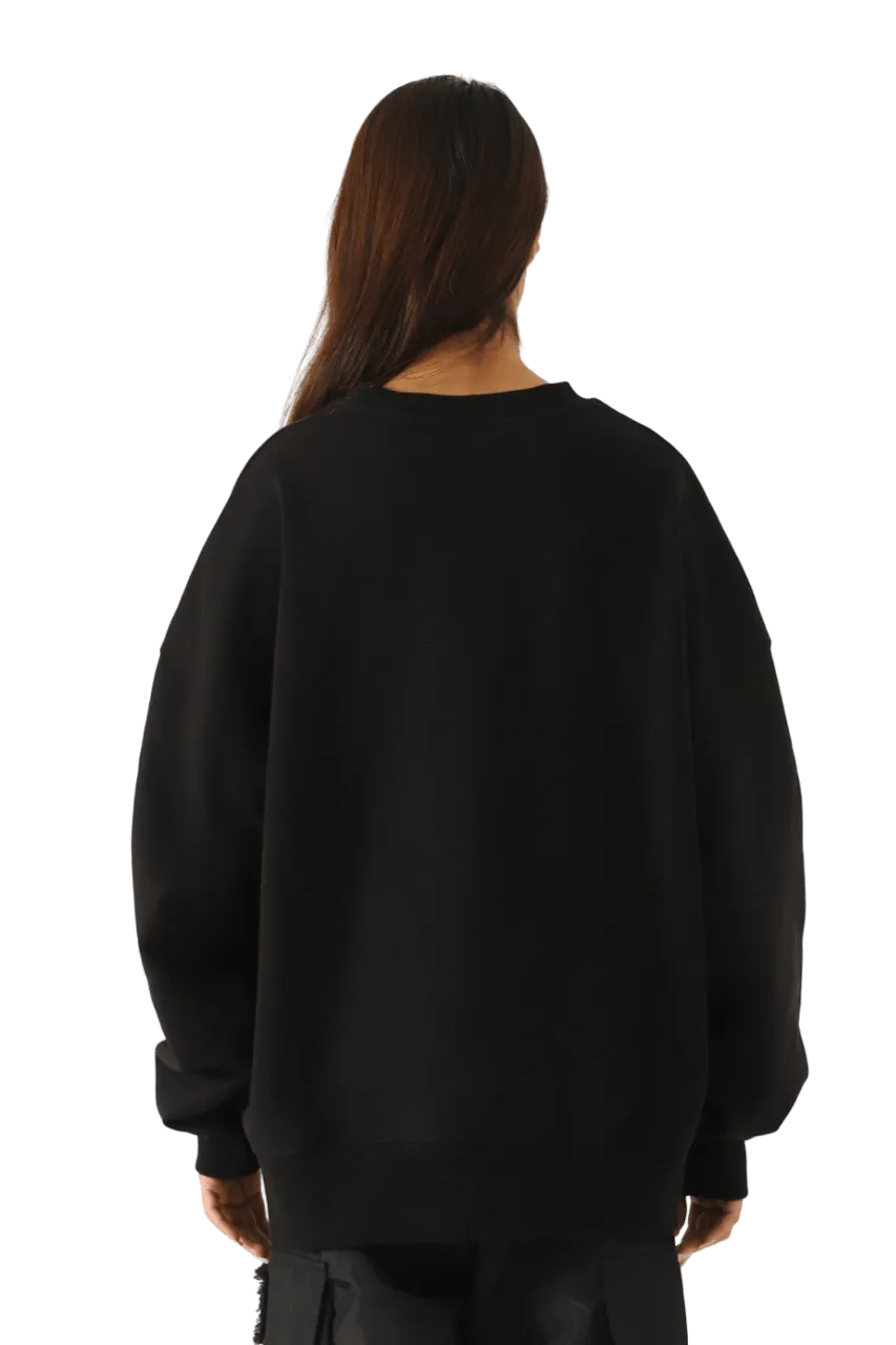 black logo sweatshirt (v1)