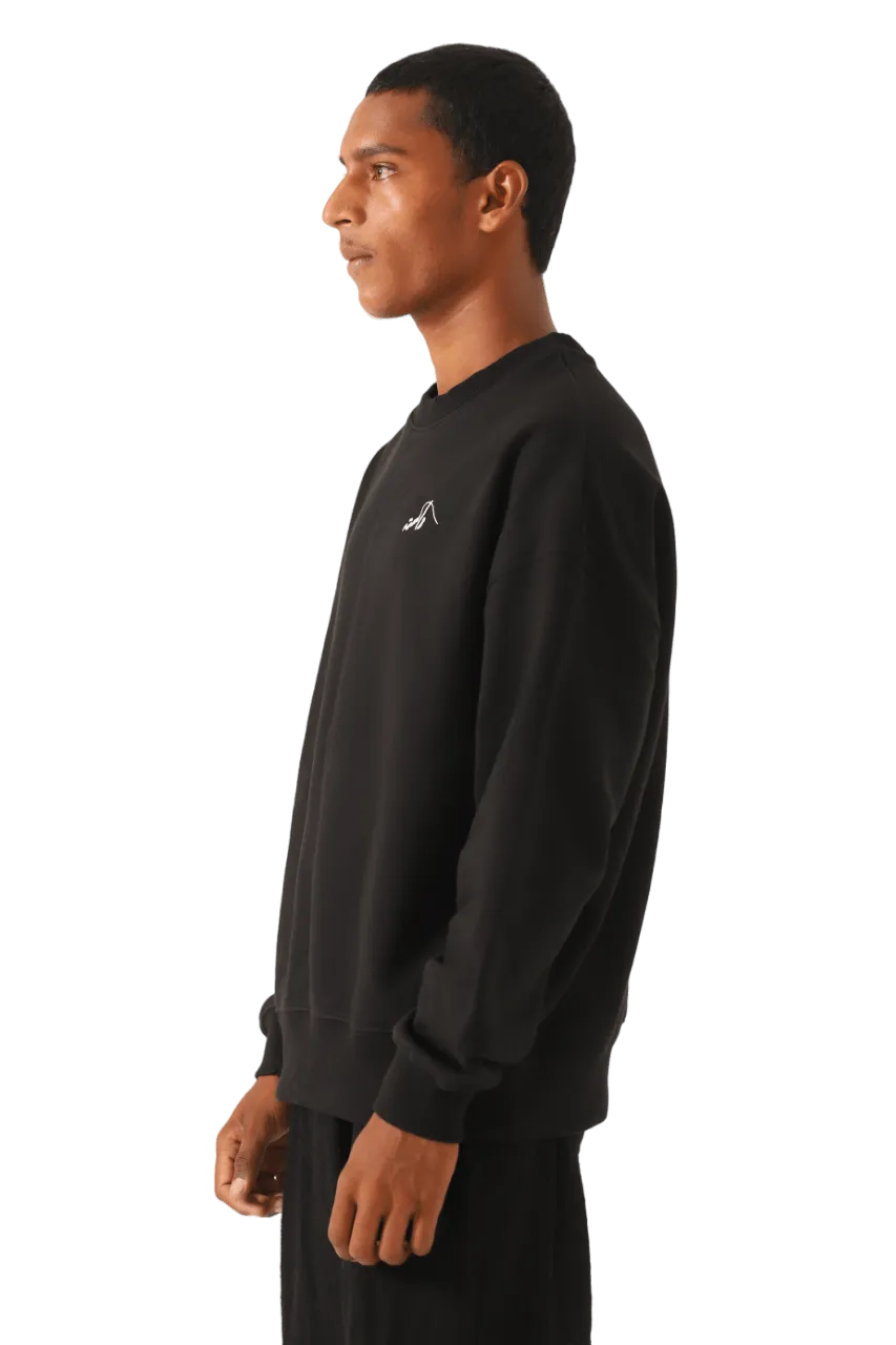 black logo sweatshirt (v1)