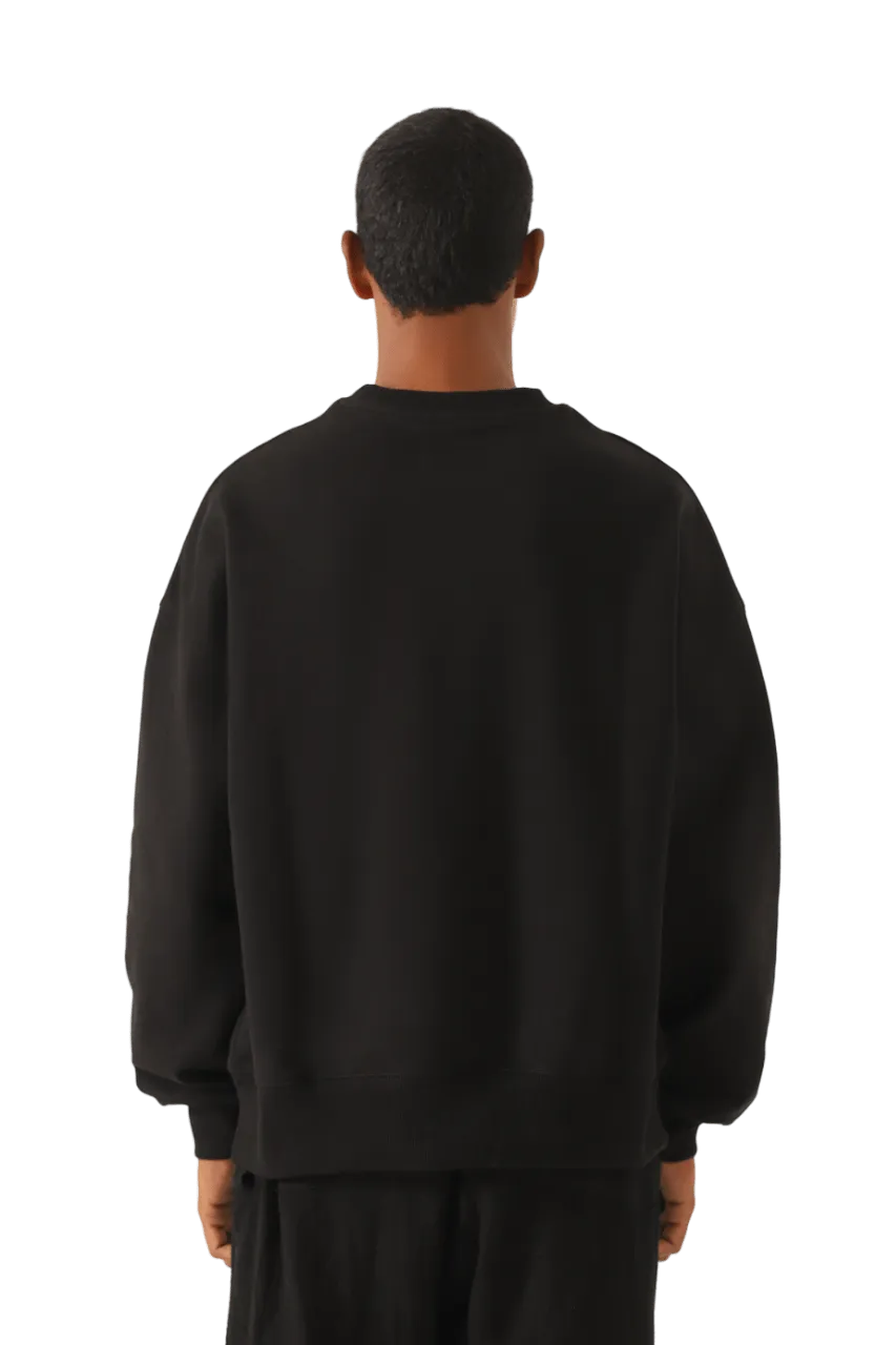 black logo sweatshirt (v1)