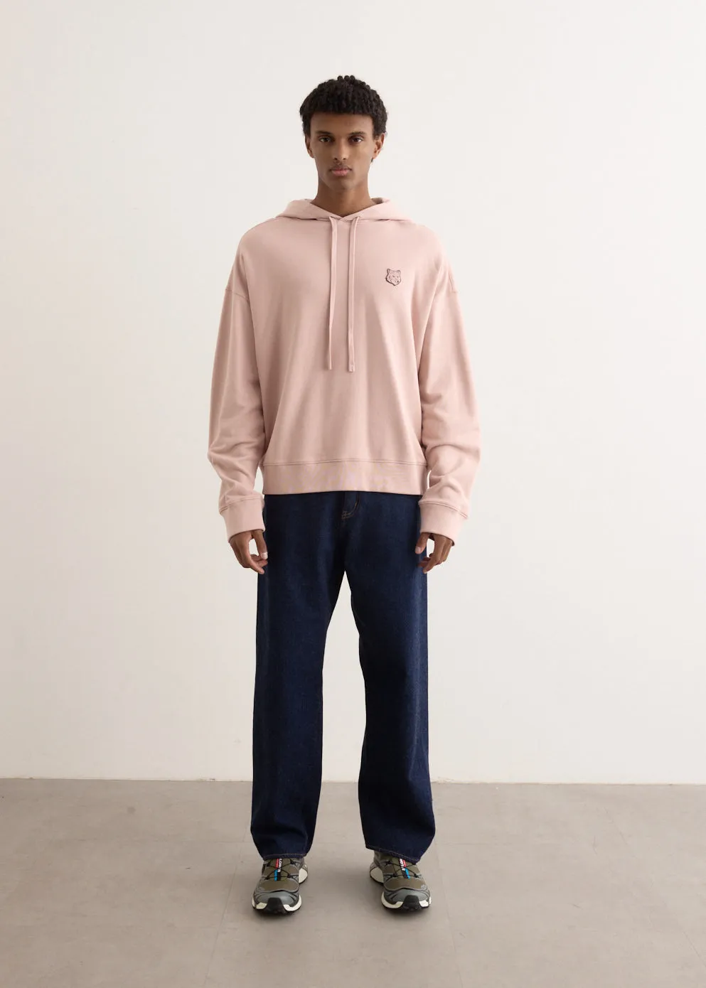 Bold Fox Head Patch Oversized Hoodie