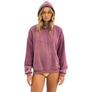 Bolt Stitch 2 Relaxed Pullover Hoodie (Faded Berry)