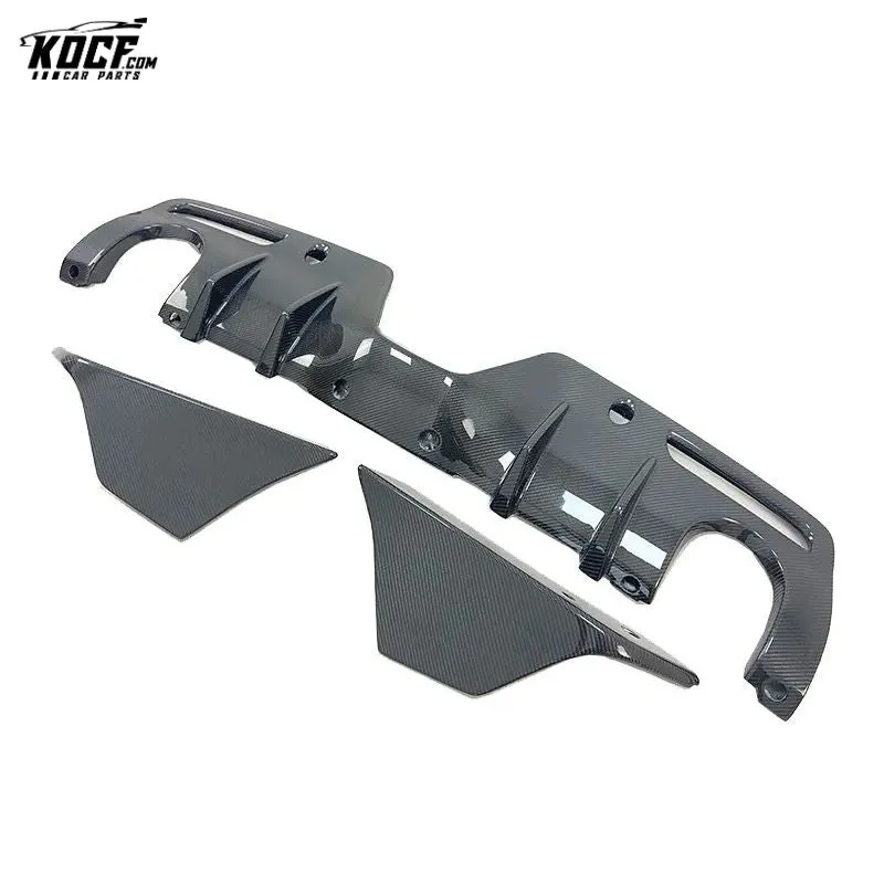 Carbon Fiber Rear Bumper Lip Diffuser With Rear Spats Side Spliter For Toyota Supra A90 A91 mk5 2019-20