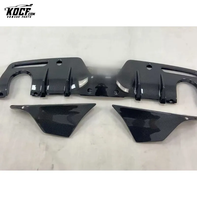 Carbon Fiber Rear Bumper Lip Diffuser With Rear Spats Side Spliter For Toyota Supra A90 A91 mk5 2019-20