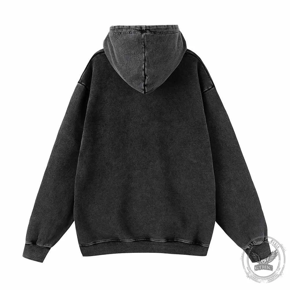 Christmas Lifting Crew Snowman Vintage Washed Hoodie
