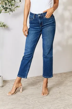 Cropped Straight Jeans