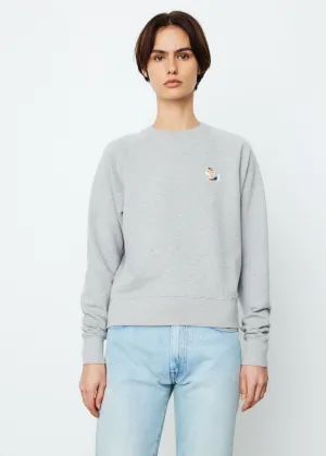 Dressed Fox Patch Adjusted Sweatshirt