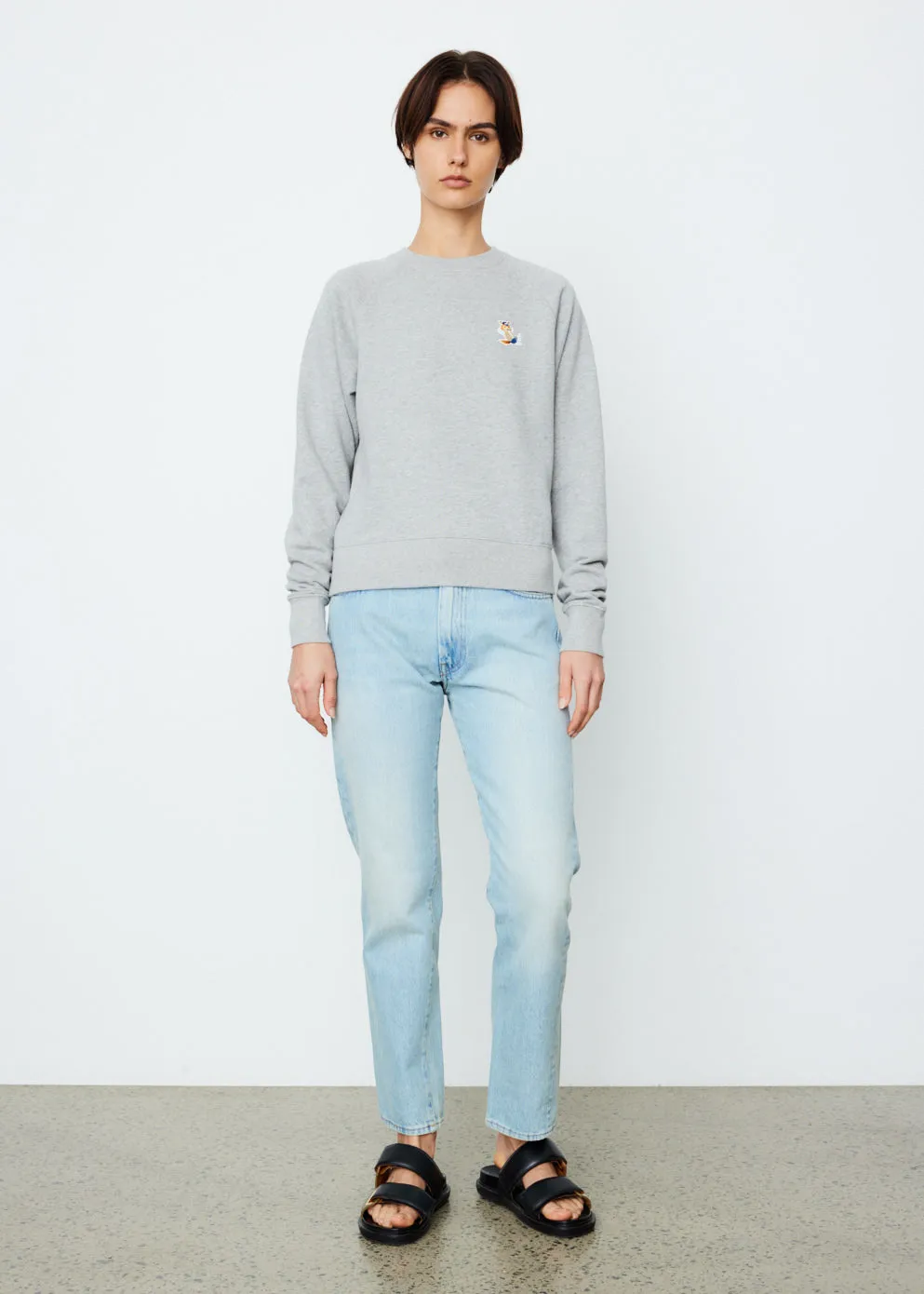 Dressed Fox Patch Adjusted Sweatshirt