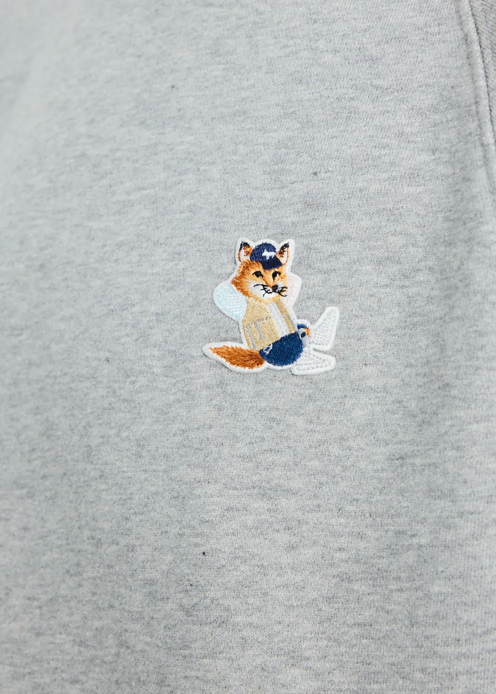 Dressed Fox Patch Adjusted Sweatshirt