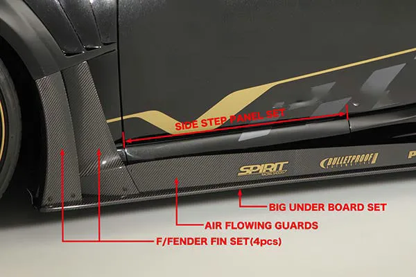 EPR USA VRS Style Side Skirts for Toyota GT86 TRD GT SE & Scion FRS & Subaru BRZ TS Carbon Fiber/FRP