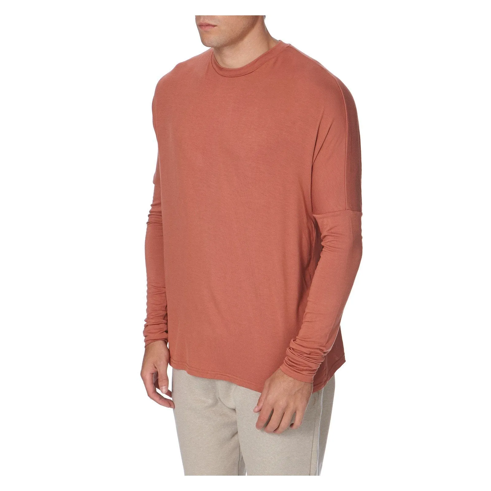 ESSENTIAL LONG SLEEVE TEE RUST