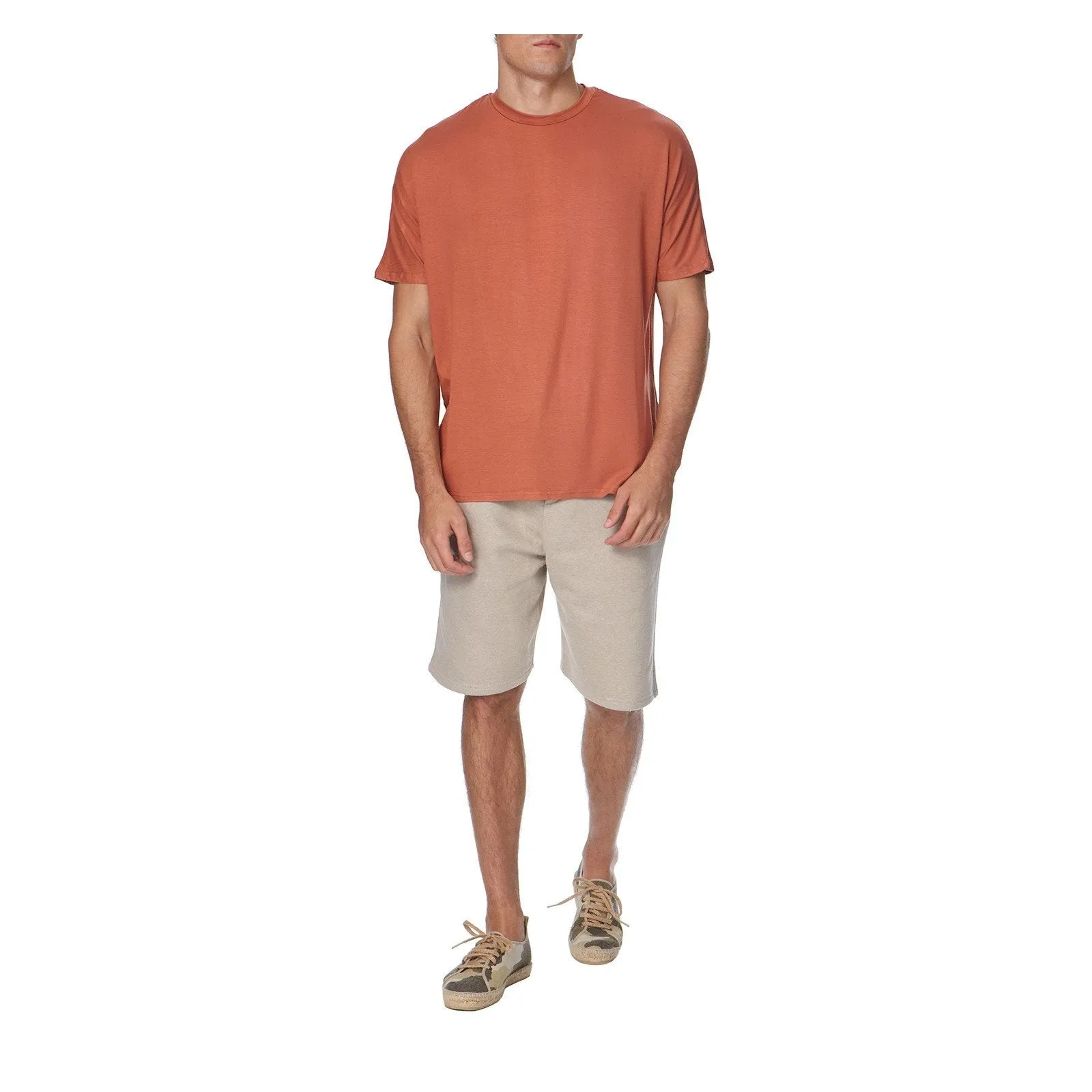 ESSENTIAL SHORT SLEEVE TEE IN RUST
