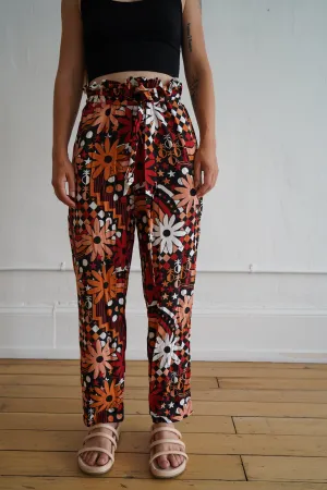 Farm Rio Warm Macro Floral Pants - M