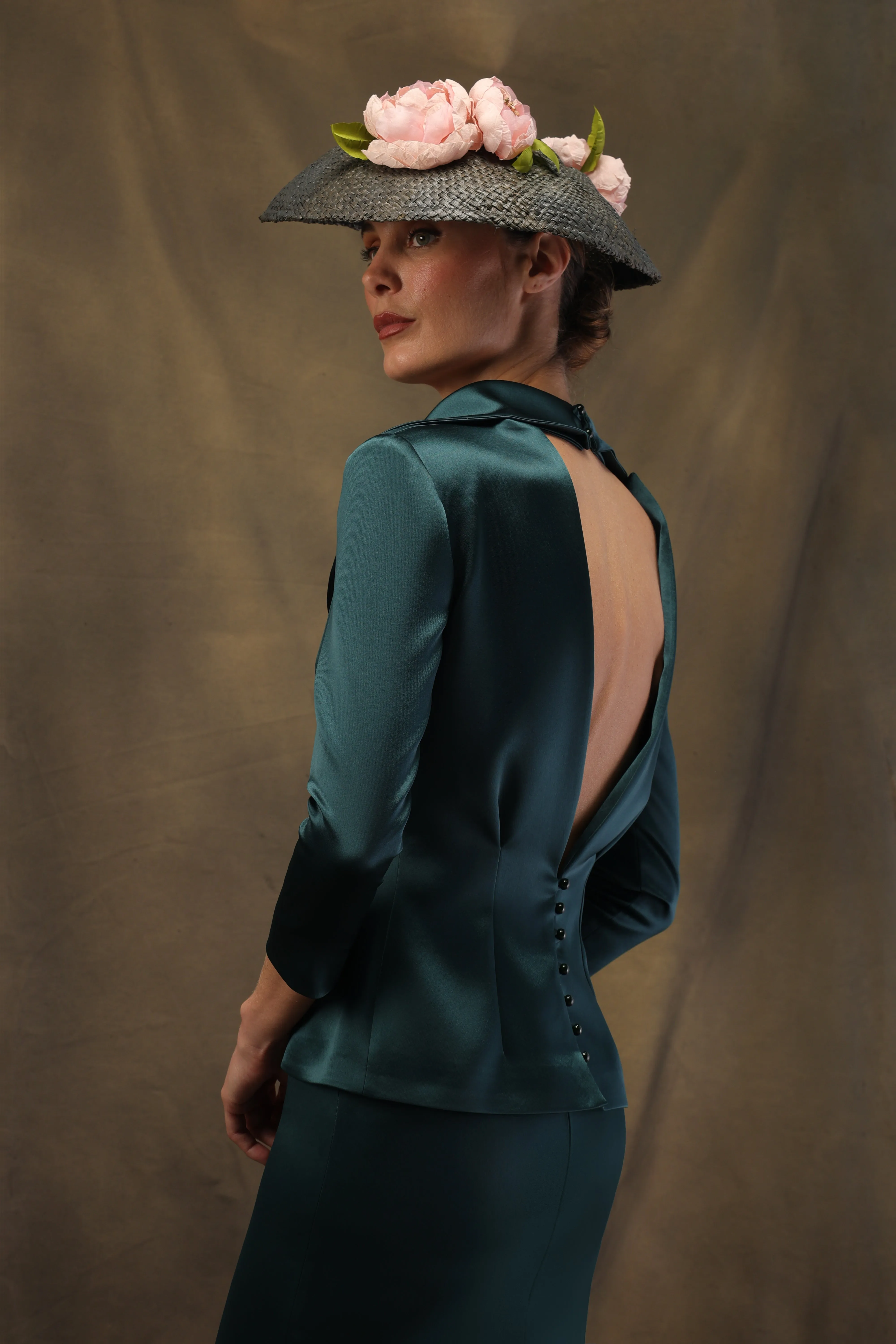 FELY CAMPO EMERALD CUT OUT BLAZER 25028 125