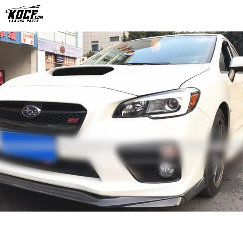 Fits 2015-18 Subaru WRX STi VAB VAG VA-style Carbon Fiber Front Bumper Lip Spoiler Splitter
