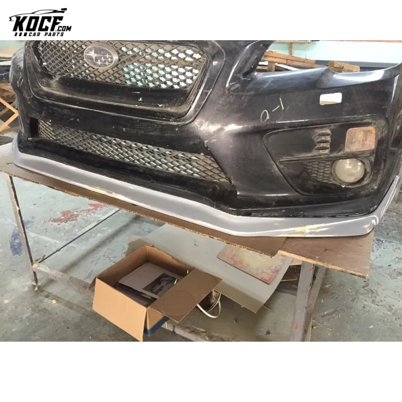 Fits 2015-18 Subaru WRX STi VAB VAG VA-style Carbon Fiber Front Bumper Lip Spoiler Splitter