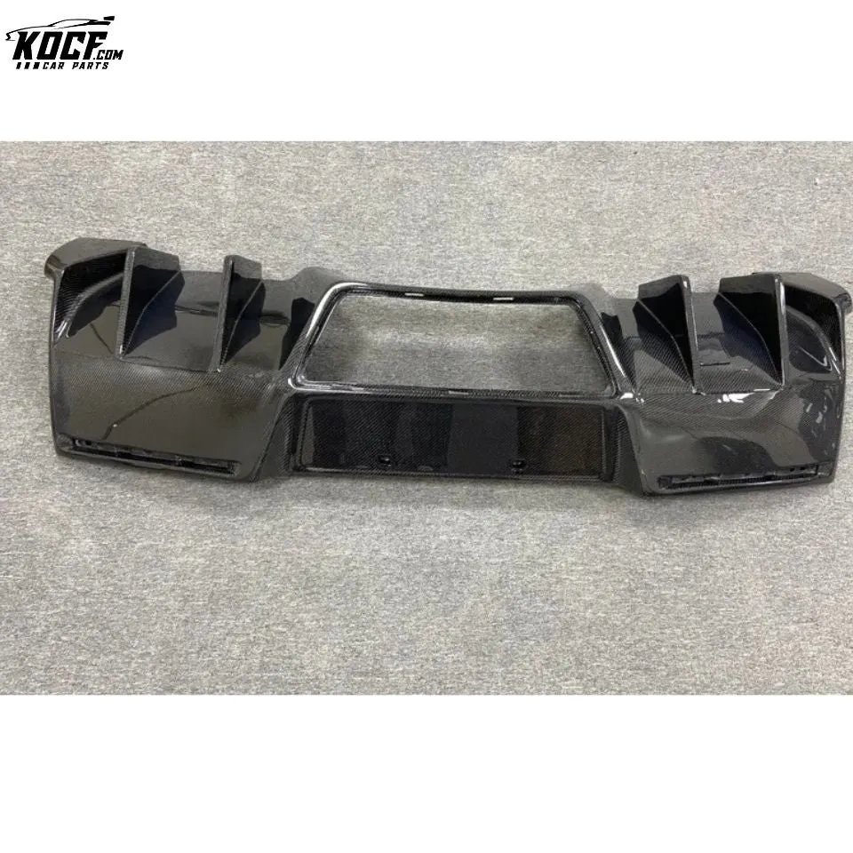 For 2014-2019 Chevrolet Corvette C7 Stingray RZA style Carbon Fiber Rear Bumper Diffuser Lip