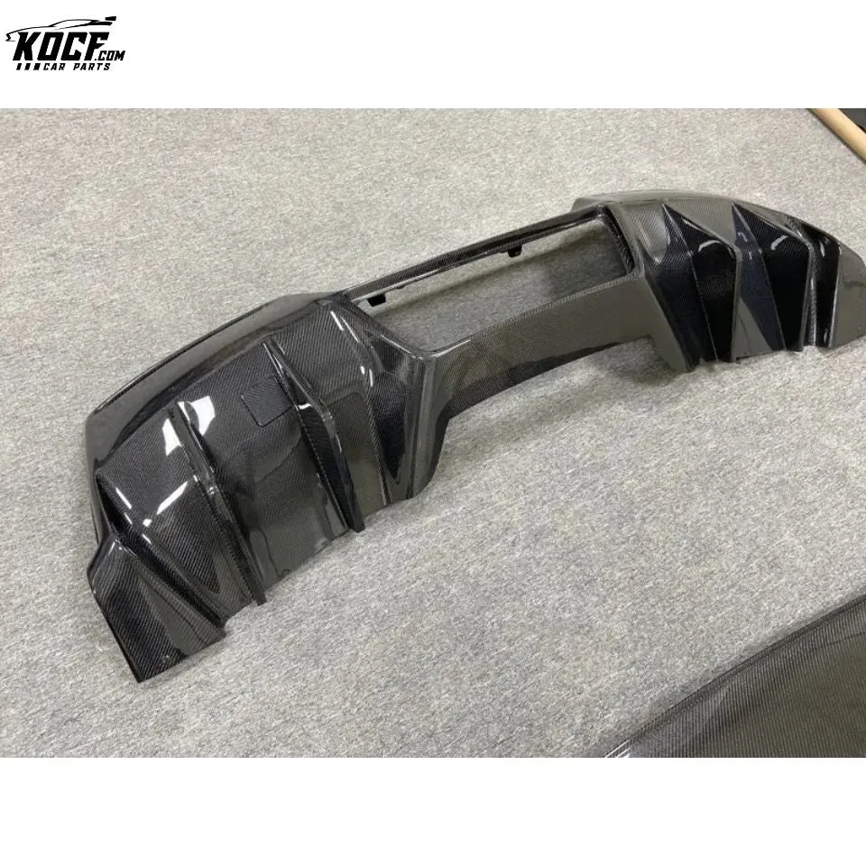 For 2014-2019 Chevrolet Corvette C7 Stingray RZA style Carbon Fiber Rear Bumper Diffuser Lip