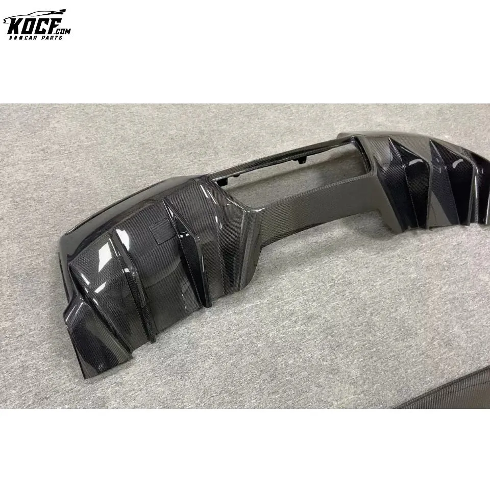 For 2014-2019 Chevrolet Corvette C7 Stingray RZA style Carbon Fiber Rear Bumper Diffuser Lip