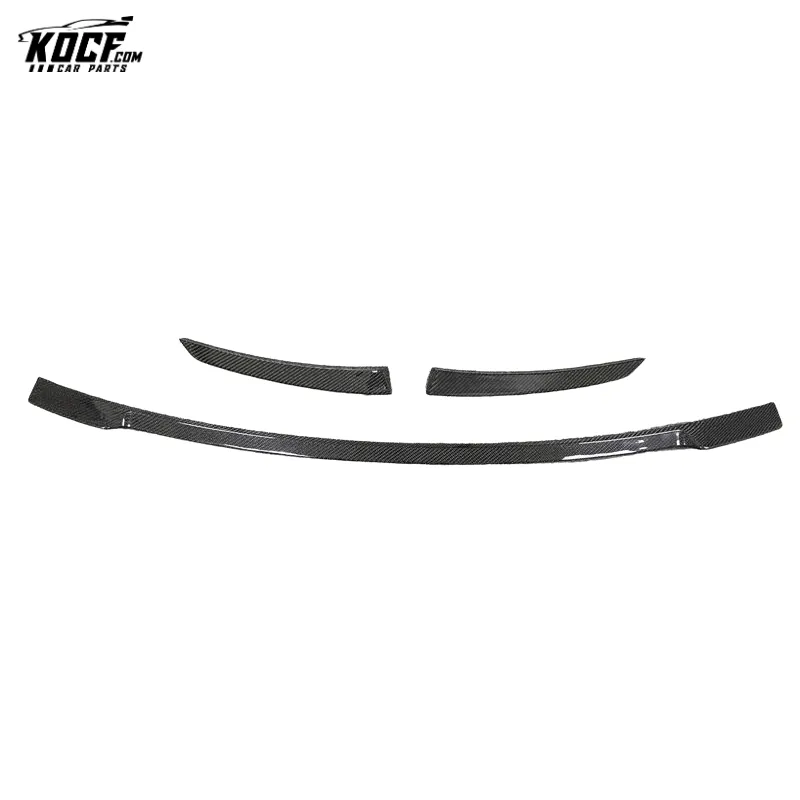 For 2017-2020 Generation 2 Audi R8 V10 Coupe 3-PC style carbon fiber rear trunklid spoiler boot spoiler
