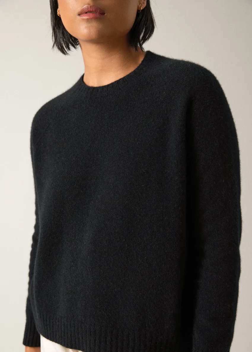 Francie Nimbus Raglan Knit - Black