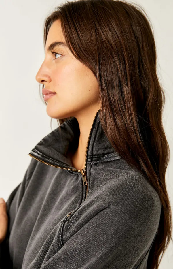 Free People Just A Game 1/2 Zip