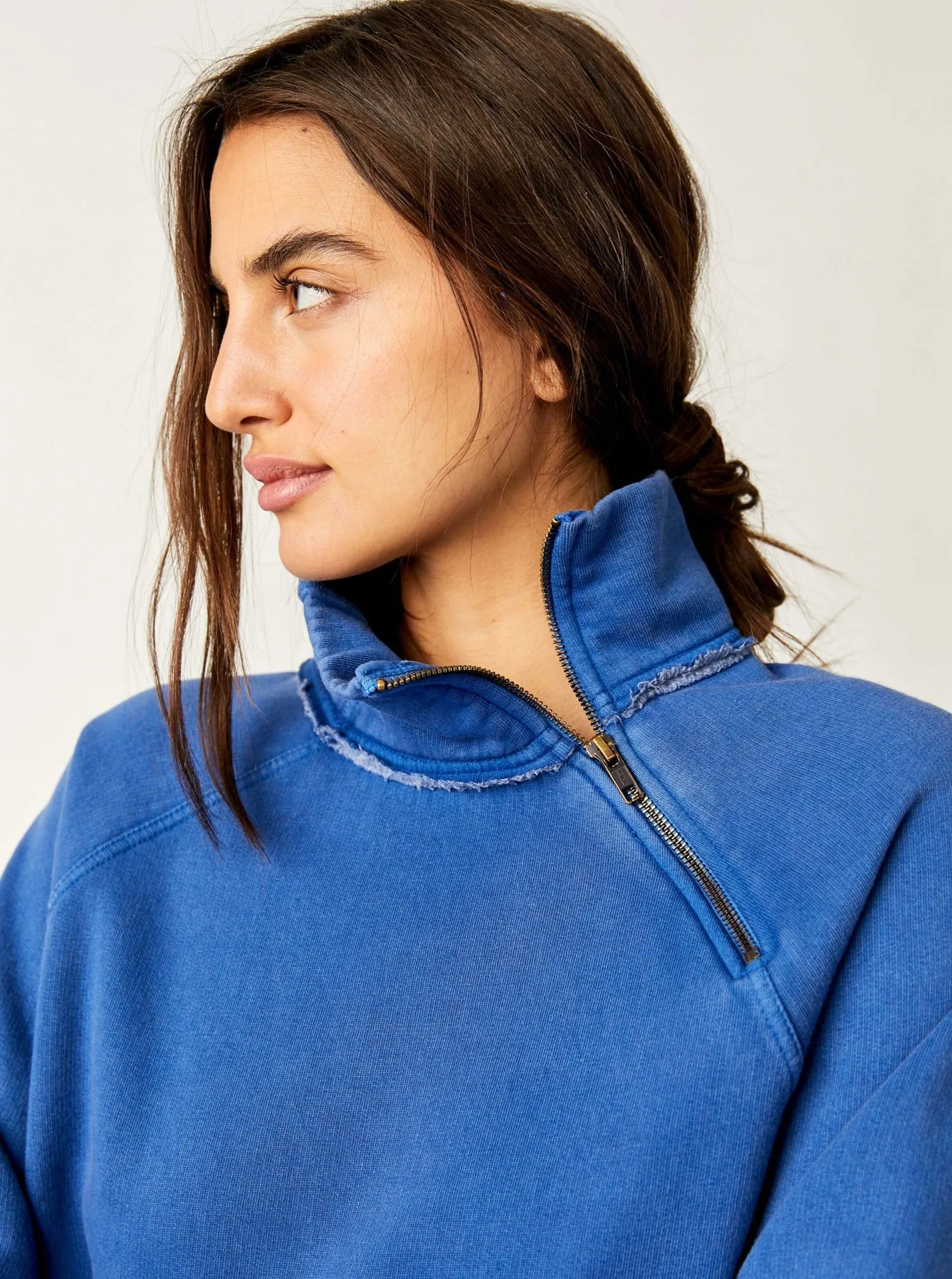 Free People Just A Game 1/2 Zip