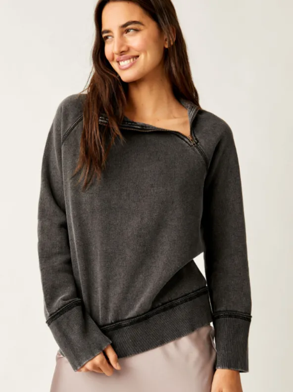 Free People Just A Game 1/2 Zip