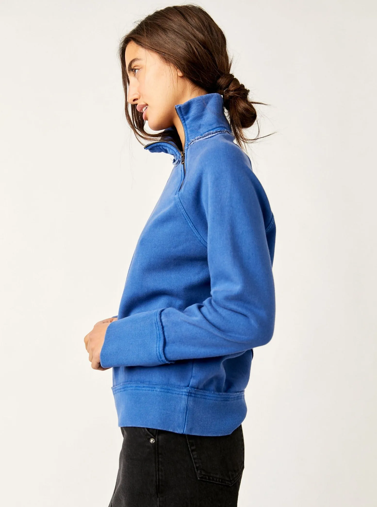 Free People Just A Game 1/2 Zip